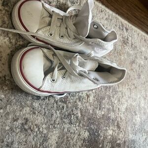 Converse White and Red Classic Sneakers